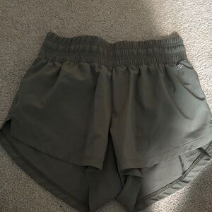 DSG Women's dark green Athletic Shorts ( high rise)